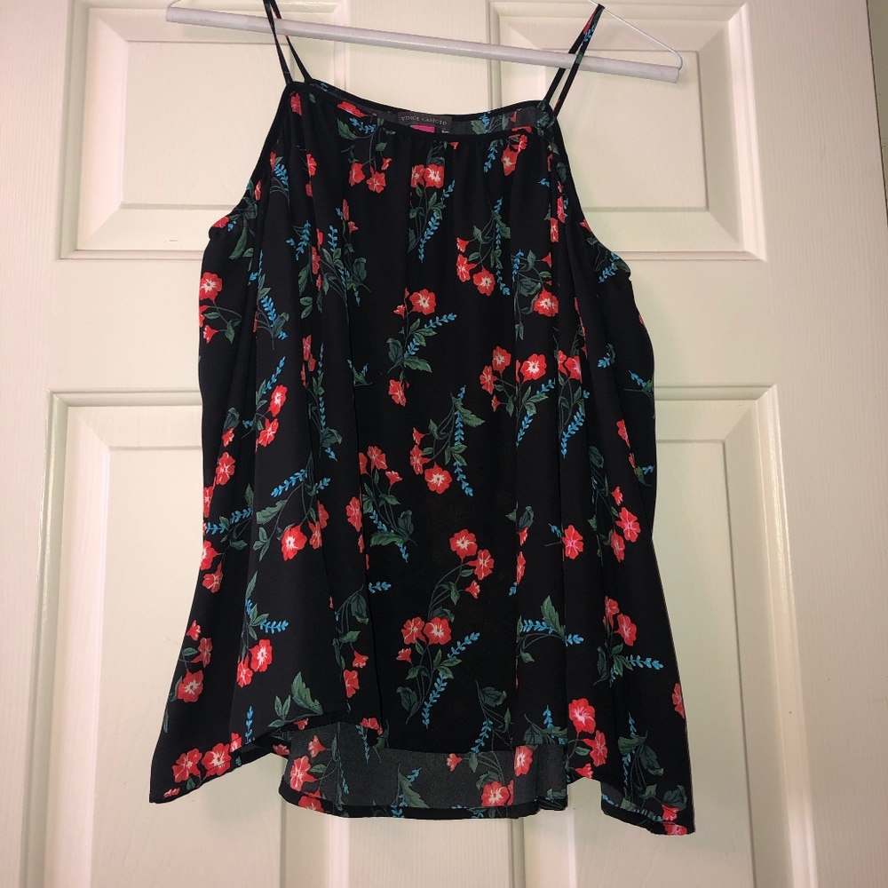 Black Floral Blouse